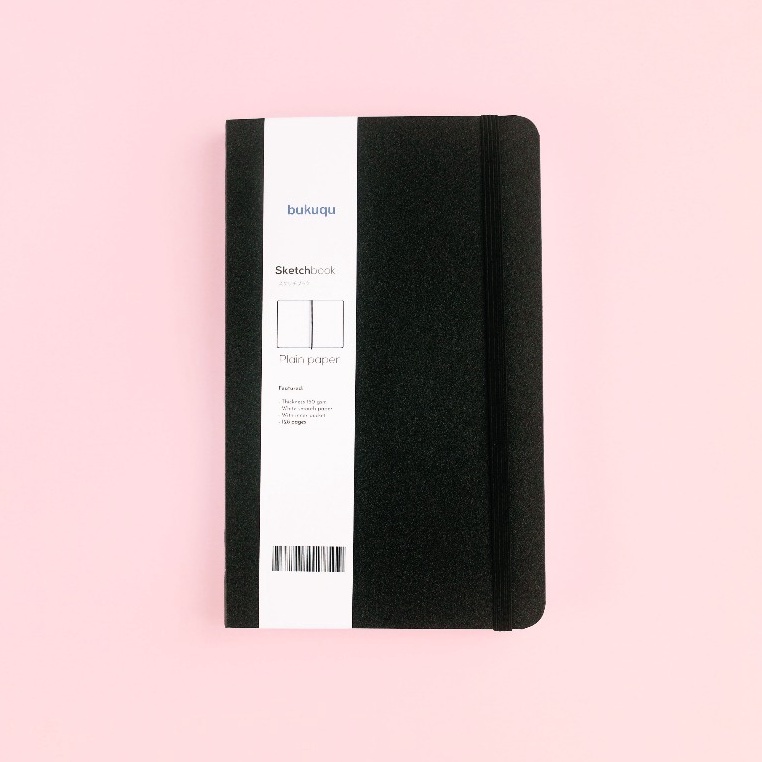 

Wow bukuqu Sketchbook A5 15 gsm Portrait Hardcover Notebook gambar Lukis Cat Air tebal