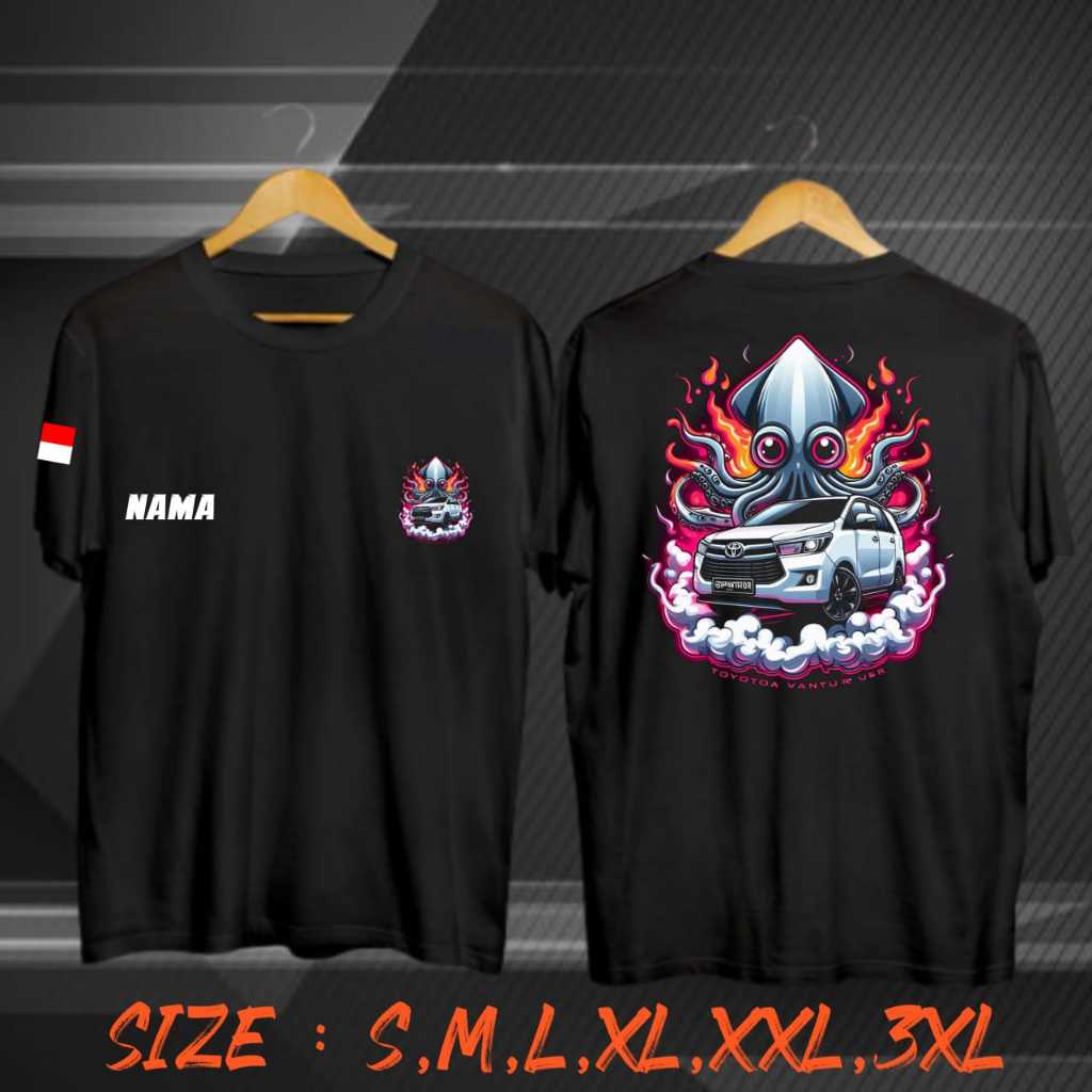 Kaos MOBIL INNOVA VENTIRER | Free Tambah Nama Kamu | Baju Driver Muda | Kaos CCTV Lintas | Kaos Driv