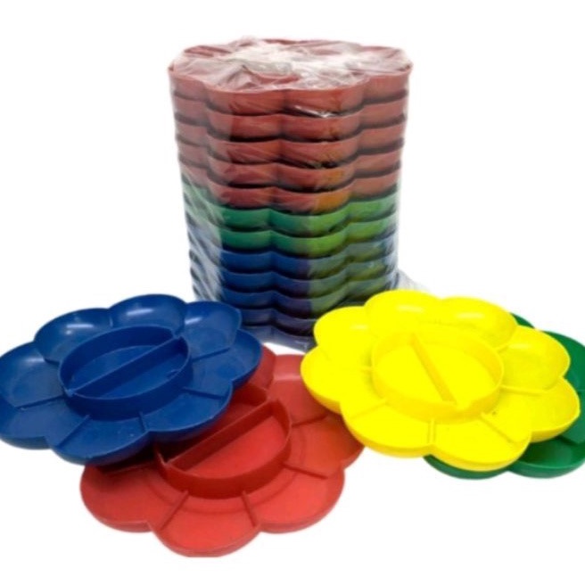 

Hematku LUSIN Palet Lukis Palette Plastik Bentuk Bunga