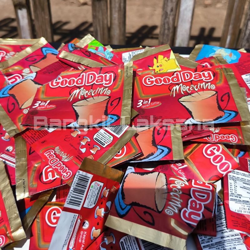 

100 Bungkus Kemasan Kopi Good Day Bekas bahan Kerajinan Tikar Prakarya Sekolah