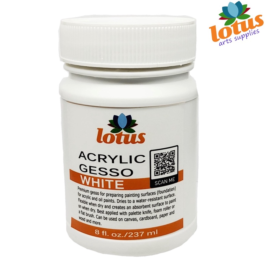 

HJ6 LOTUS Acrylic Gesso Primer Decoupage 237ml