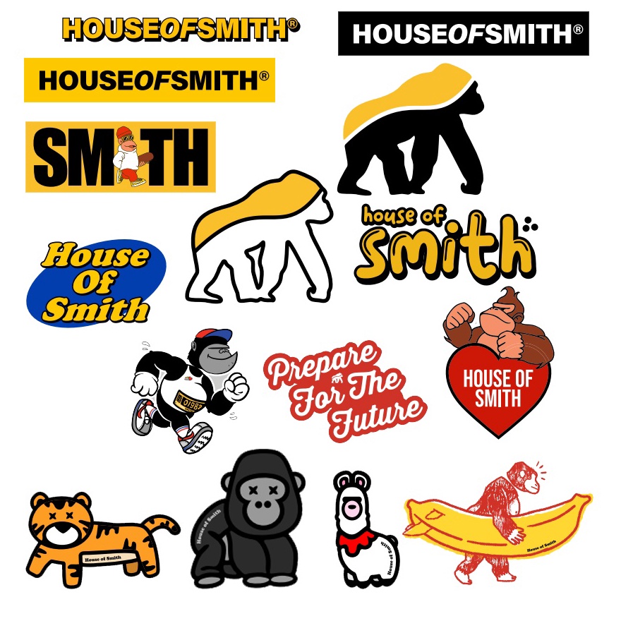 

KI3 House of Smith Sticker Smith Sticker Pack 1 Pack 15 pcs sticker