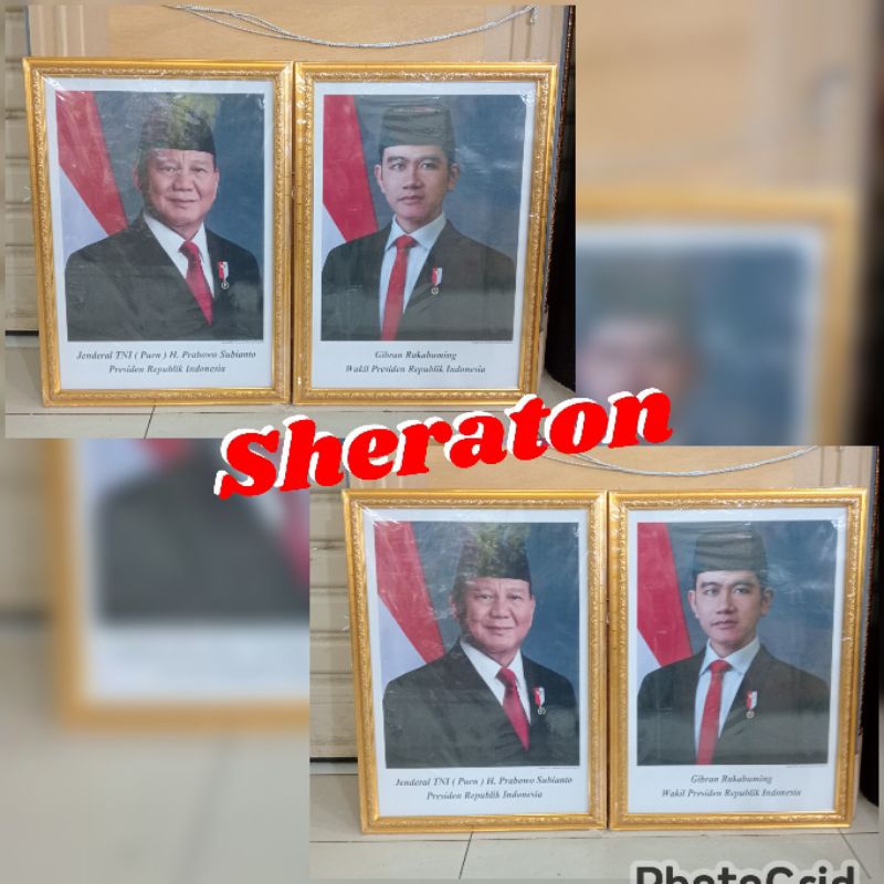 

bingkai foto presiden Prabowo dan wakil Gibran uk. 40cm x 55cm