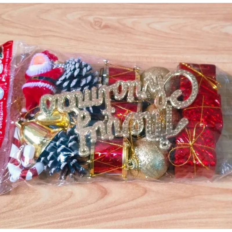 1 set asesoris natal hiasan natal