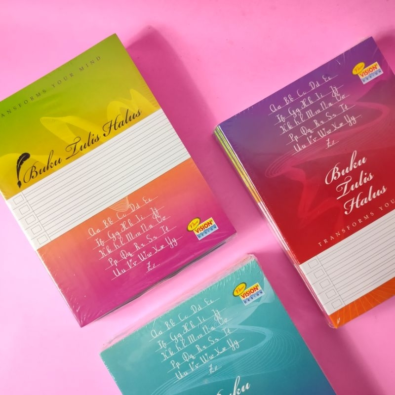 

SATU PACK BUKU TULIS HALUS BUKU TULIS VISION ISI 10 PCS
