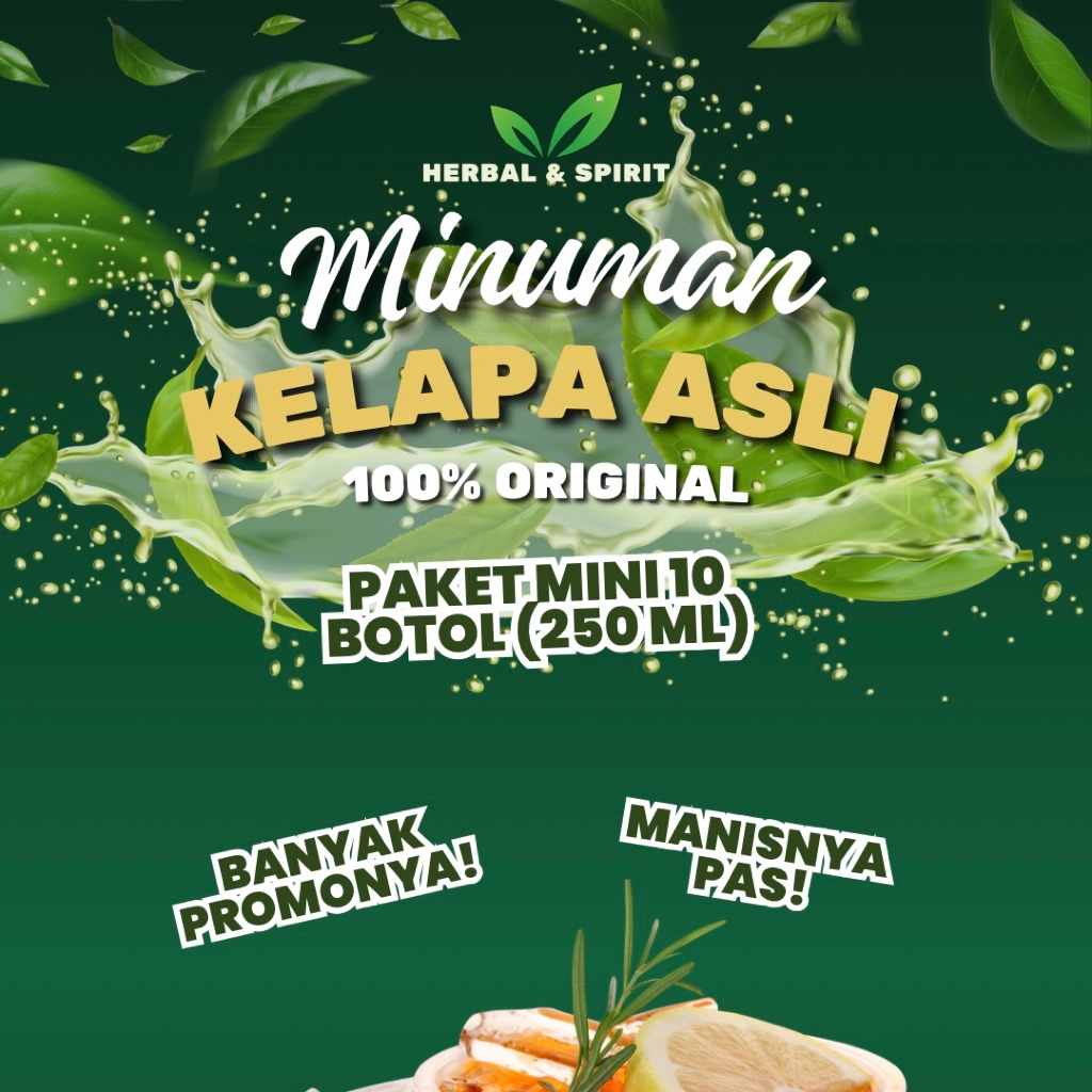 

Hemat 10 BOTOL 250 ML Kelapa Asli
