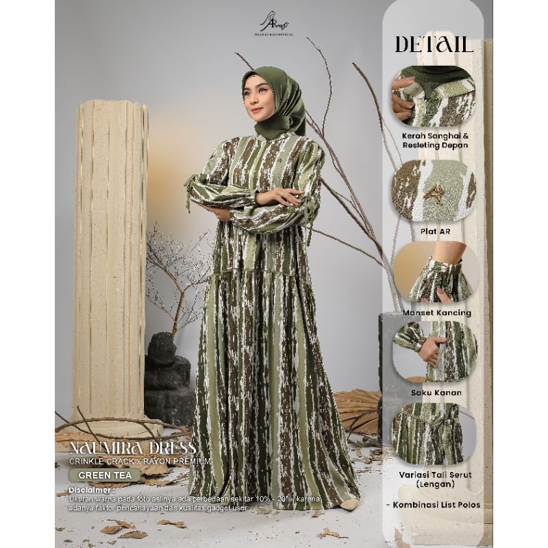 Dress Terbaru AR Rafi - Naumira Dress - Gamis Motif Terbaru - ORI BY AR RAFI
