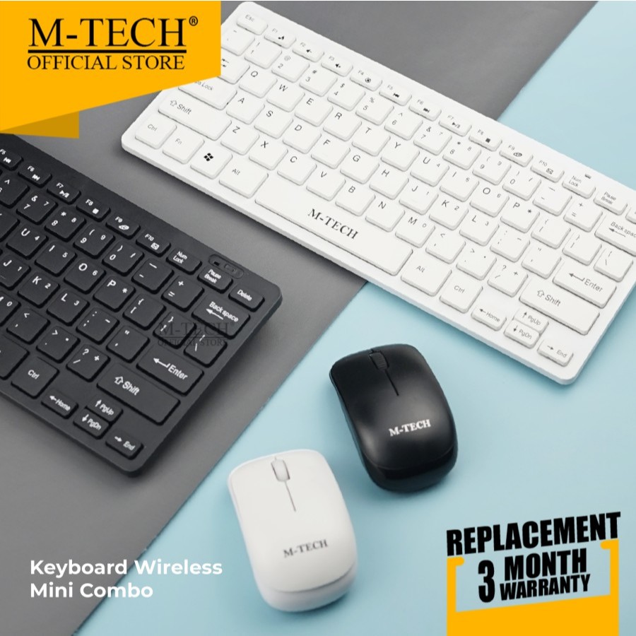 M-Tech STK03 STK-03 Keyboard Mouse Wireless Mini Multimedia Combo