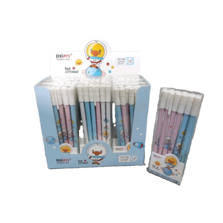 

SELUSIN (12PCS) PULPEN KARAKTER D'TIAN 0.38mm PULPEN LUCU