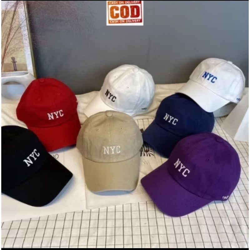 TOPI BASEBALL BORDIR NYC / TOPI PRIA WANITA BASE BALL BORDIR NYC / TOPI COWOK CEWEK TERBARU