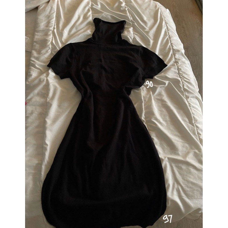 turtleneck Anne Klein Black Dress