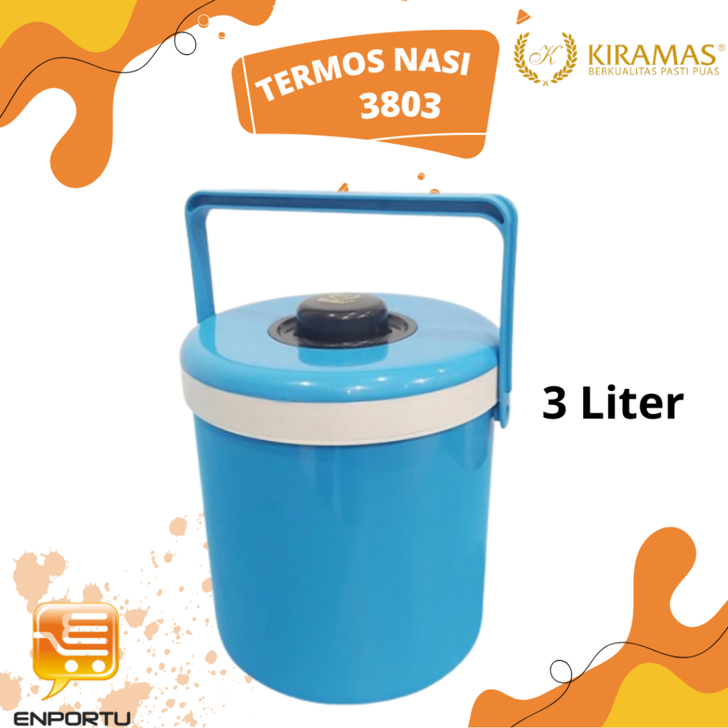 KIRAMAS Termos Nasi Tempat Es Batu Kapasitas 3 Liter Rice Bucket - 3803