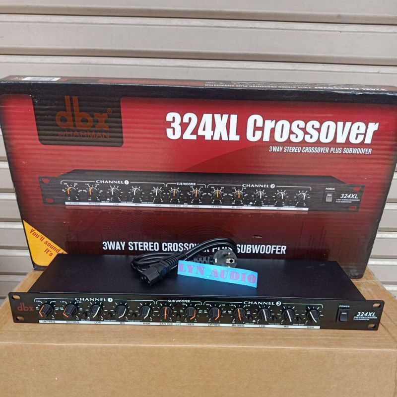 CROSSOVER DBX 324XL CROSSOVER AKTIF 2/3/4 WAY PLUS SUBWOOFER 324 XL KOMPONEN MACRO