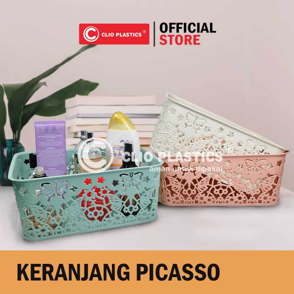 keranjang plastik serbaguna / keranjang picasso clio tempat penyimpanan / keranjang bayi / keranjang