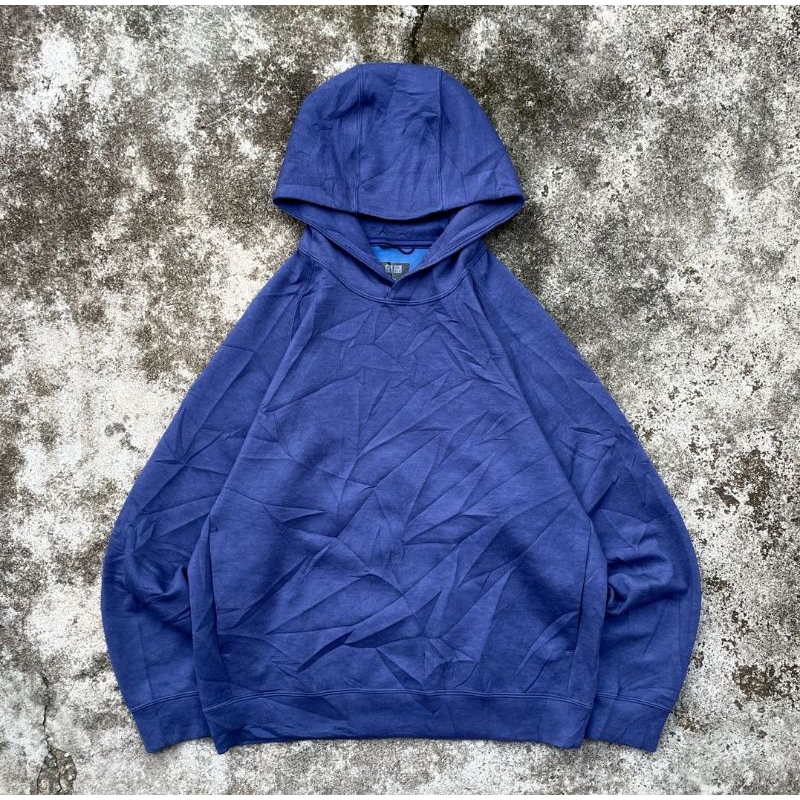 Hoodie Uniqlo Dry Sweat Blue