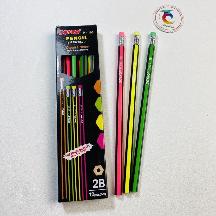 

Pensil Penghapus JOYKO 2B P103 (clean eraser) - 12 pcs