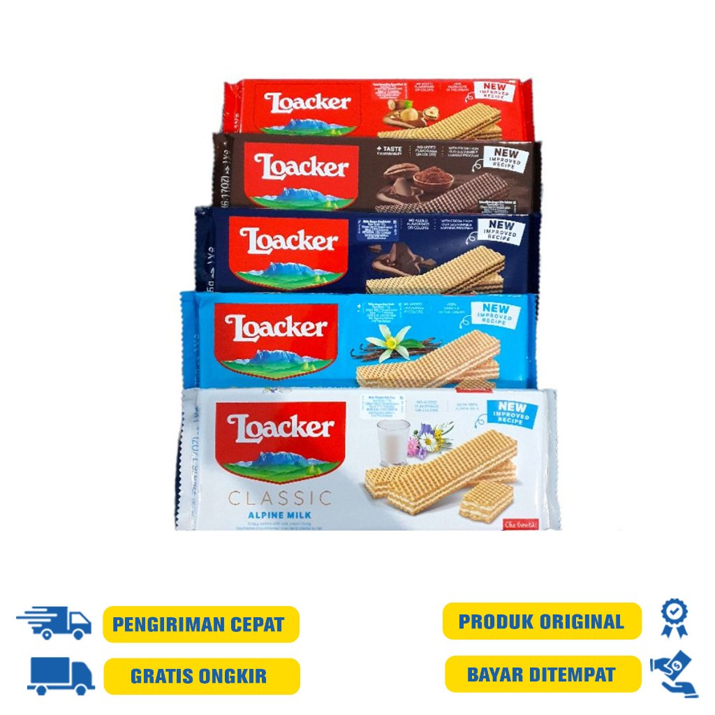 

Loacker Quadratini 45 GR | 175 GR - Napolitaner | Vanilla | Milk