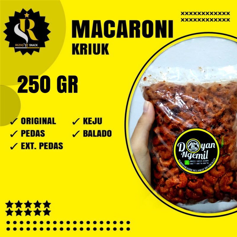 

Makaroni Cikruh | Makaroni Kriuk Ter enak | Makaroni isi 250 gram | COD