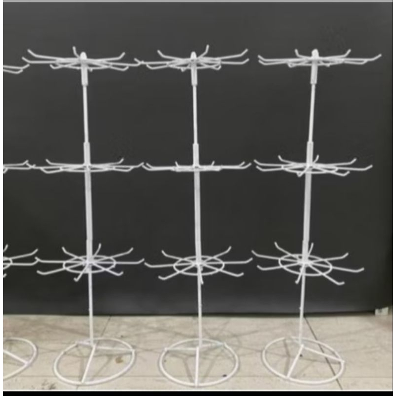 RB Termurah Rak Putar Aksesoris Etalase-Rak Gantungan Aksesoris-Rak Matahari putar 2 susun dan 3