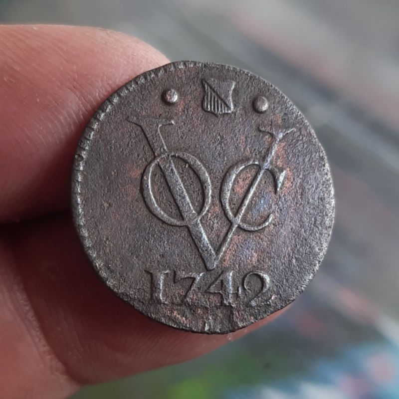 KS112 Koin Voc 1 duit Utrecht 1742