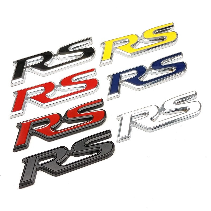 Emblem Sticker Mobil Honda Logo RS Bahan Metal