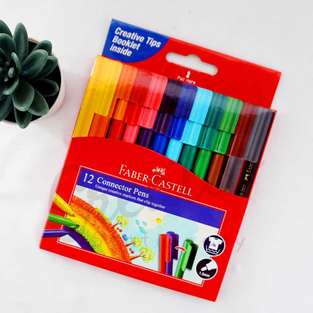 

Faber-Castell Connector Pen Spidol 12 Warna