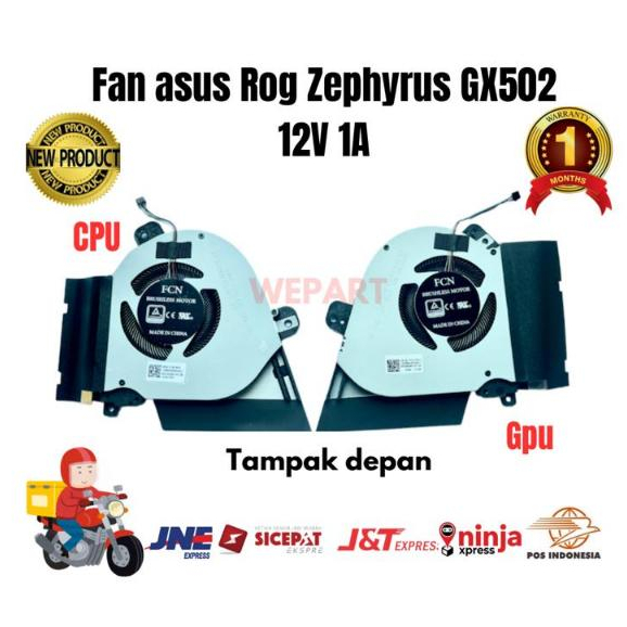 Fan Kipas Laptop Asus Rog Zephyrus S M15 GX502 GU502 LWS