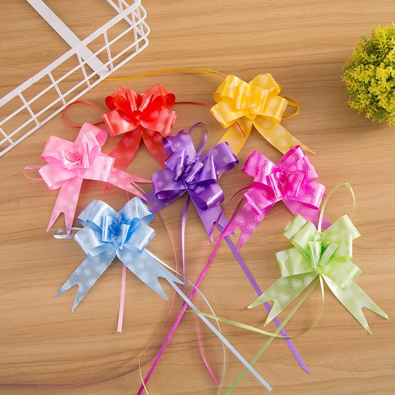 

(10 Pcs) Pita Tarik Sedang 23 mm / Pita Serut Kado Pull Flower Ribbon