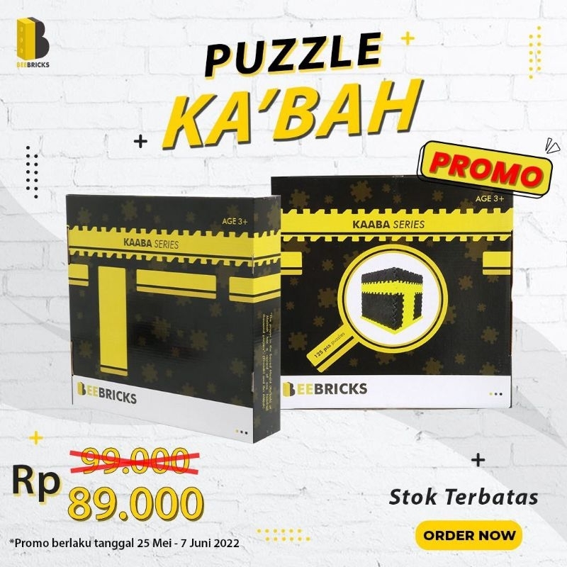 Belajar sambil bermain * puzzle Ka'bah* untuk mengenalkan Ka'bah dan bagian-bagiannya dengan cara ya
