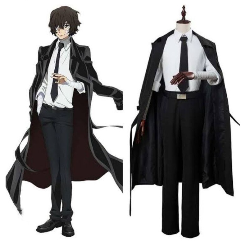 CODAKET JUBAH COAT PARKA DAZAI OSAMU BUNGOU STRAY DOGS COSPLAY