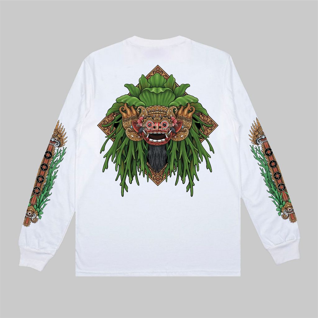BARONG SIMBAR TANGAN PANJANG | BALIARTWEAR | BAJU KATA KATA BALI | OLEH OLEH BALI | Baju Kaos Premiu