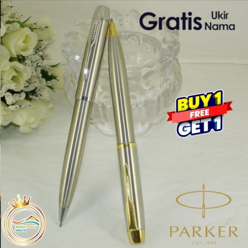 

Ballpoint Mewah Business Work Parker BP Vintage Buy 1 Get 1 Free Gratis Grafir Nama Dan Box Exlusive