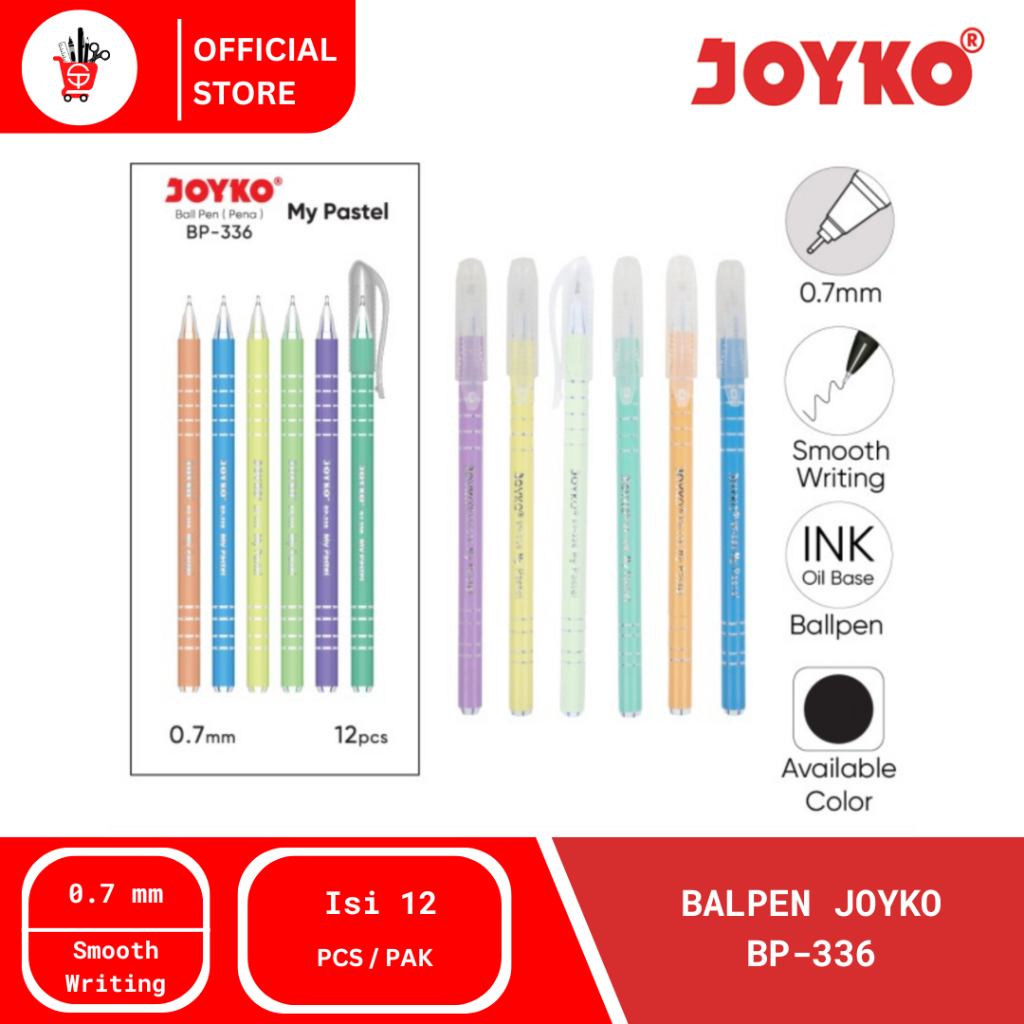 

Ballpoint | Pulpen | Balpen Joyko BP-336 (12 PCS)