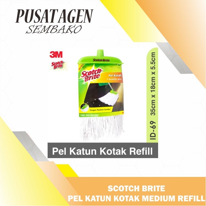 SCOTCH BRITE PEL KATUN KOTAK MEDIUM REFILL 3M 3 M PELL REFIL