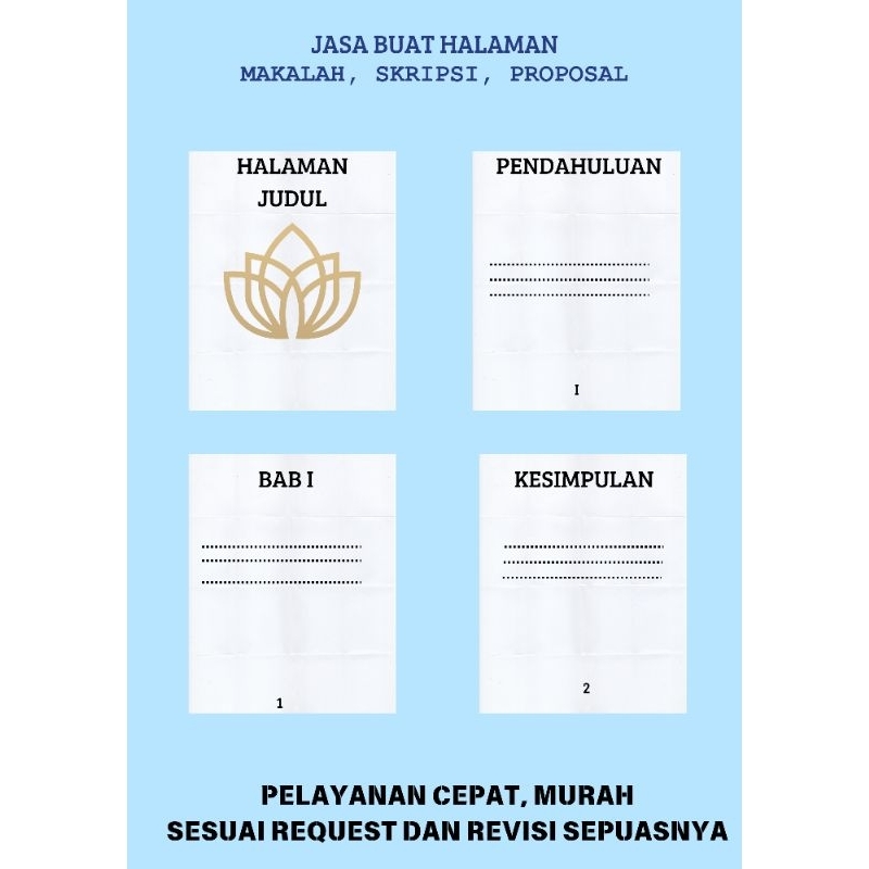 HALAMAN SKRIPSI, MAKALAH WORD