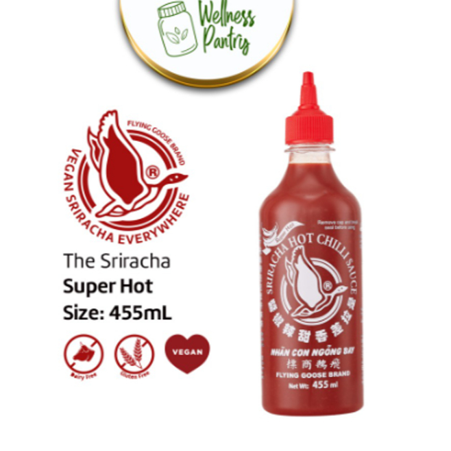 

Sriracha Flying Goose Super Hot 455ml / Sambal Saos Super Pedas Vegan