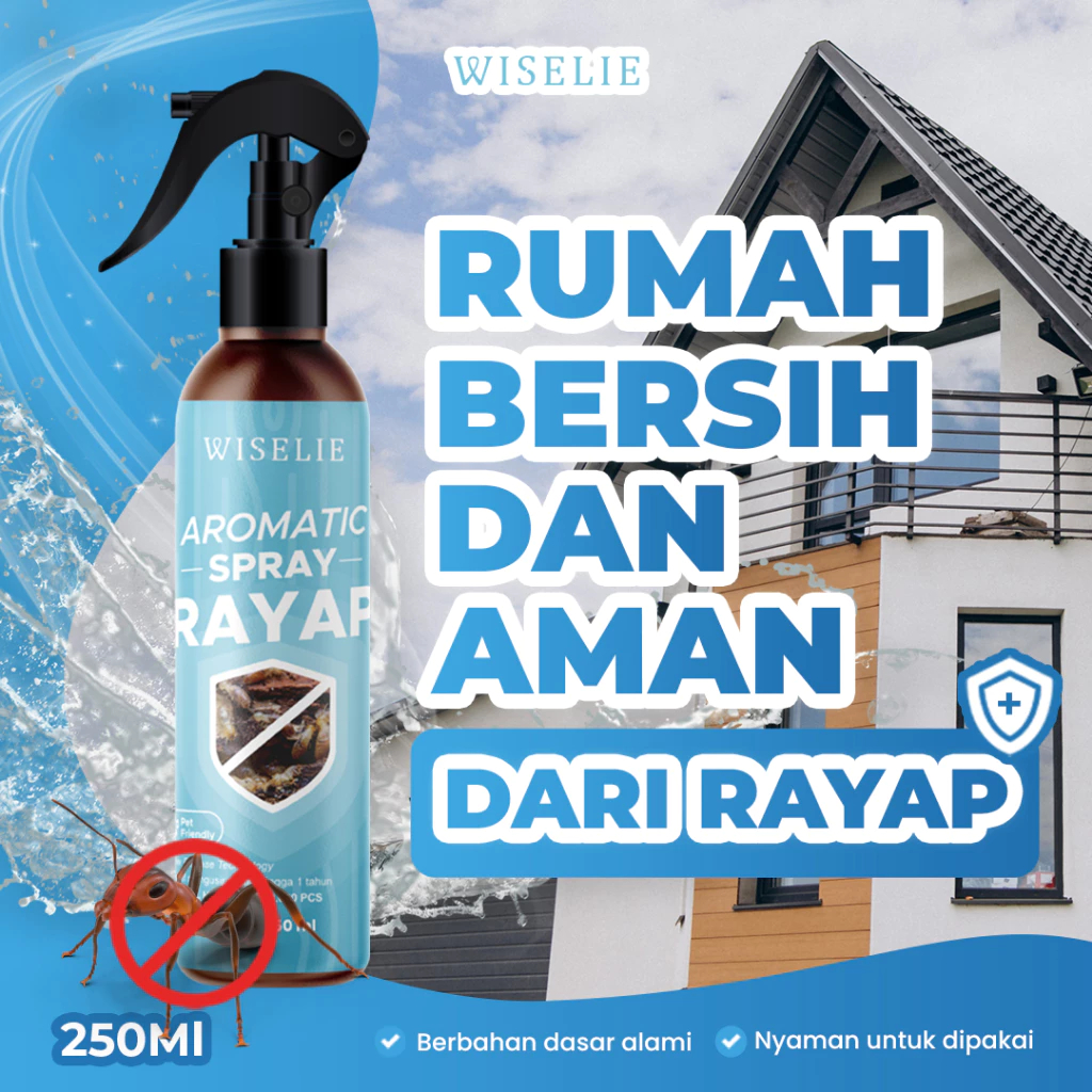 Wiselie Anti Rayap - Ampuh Basmi Rayap, Lindungi Kayu, Aman, Tahan Lama & Bebas Bau Menyengat