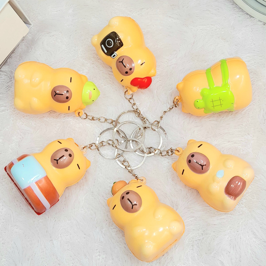 Ganci Squishy Capibara Super Imut Lucu Kesukaan Anak