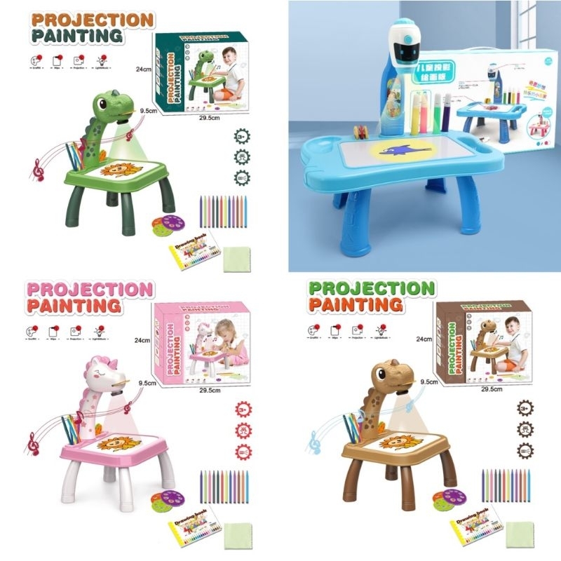 Meja Proyektor Gambar Anak / Meja Jiplak Proyektor Gambar Anak