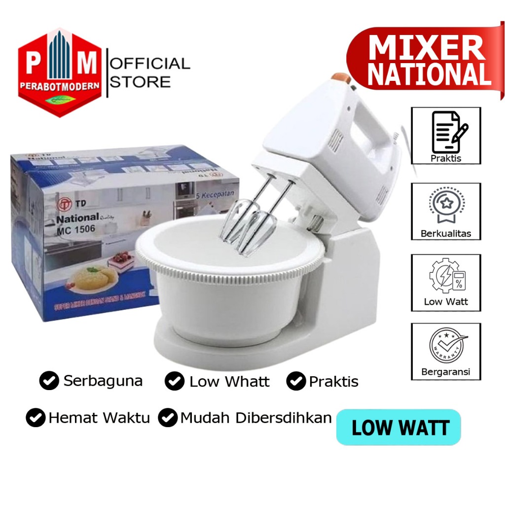 Mixer Nasional Viva - Omega / Mixer National With Stand / mixer tangan dudukan wadah basko