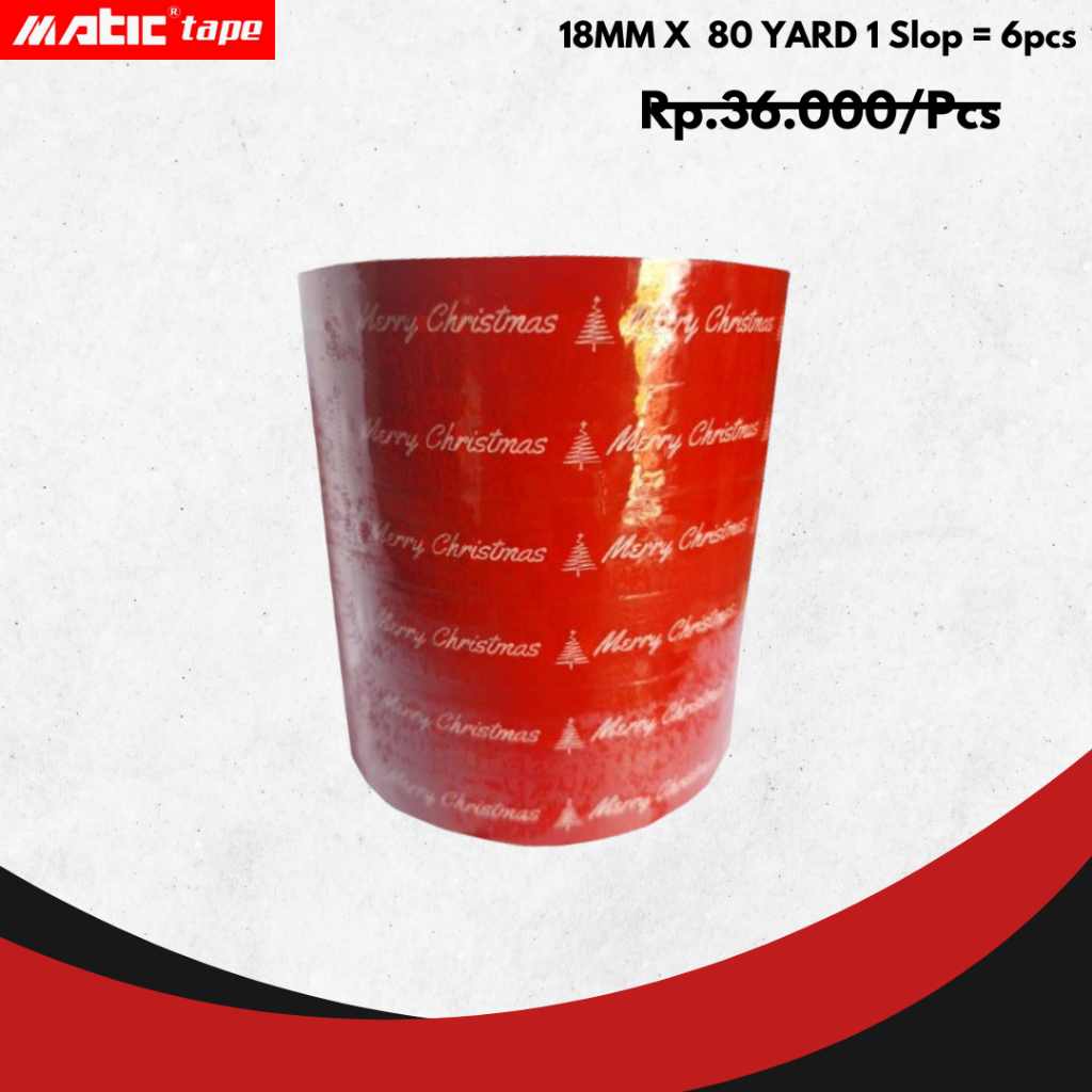 

ISOLASI MERRY CHRISTMAS 18MM X 80 YARD (ISI 6PCS)