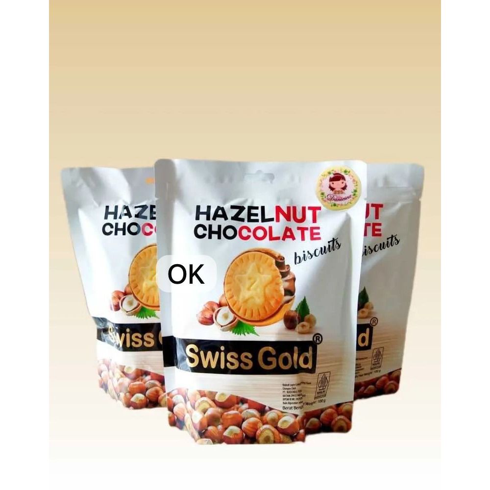 

OK9220 Biskut Swiss Gold Hazelnut White Chocolate / Roti Wafer Biskuit Enak Import