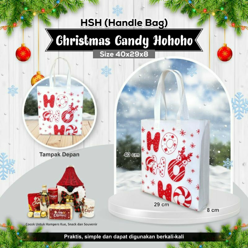 

Goodiebag natal | tas parcel natal 40x29x8