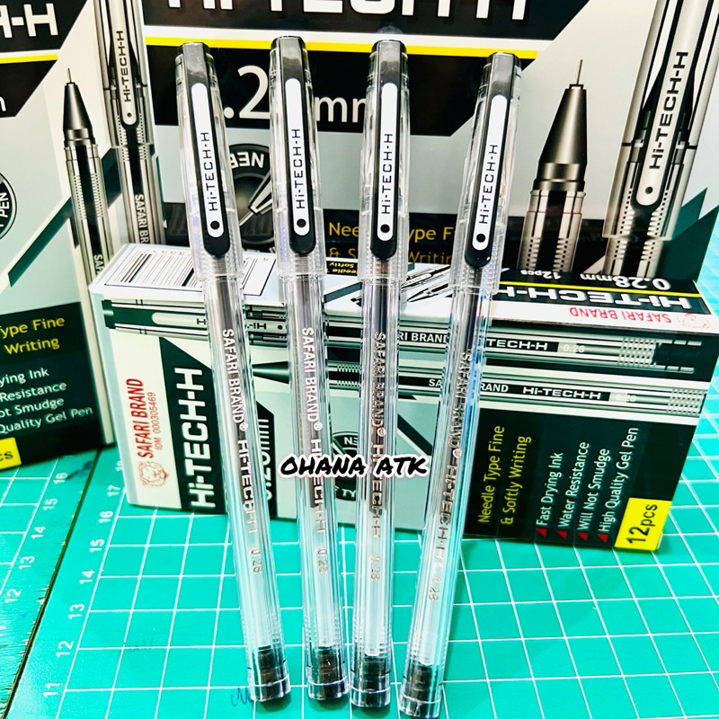 

(1pack) Pulpen/Gel Pen Hi-Tech H SAFARI PERSEGI 0,28 mm Safari KENKO