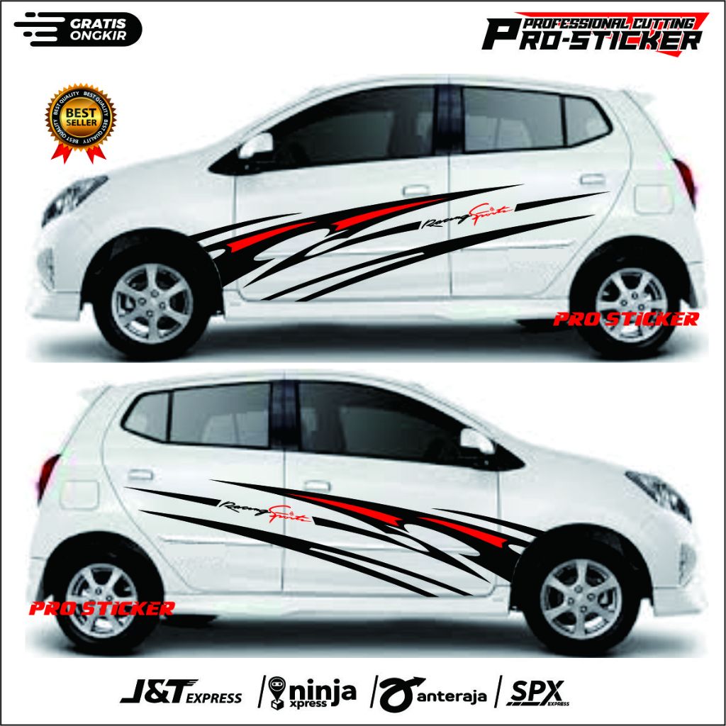 promo cutting stiker mobil agya new list striping stiker mobil agya terlaris