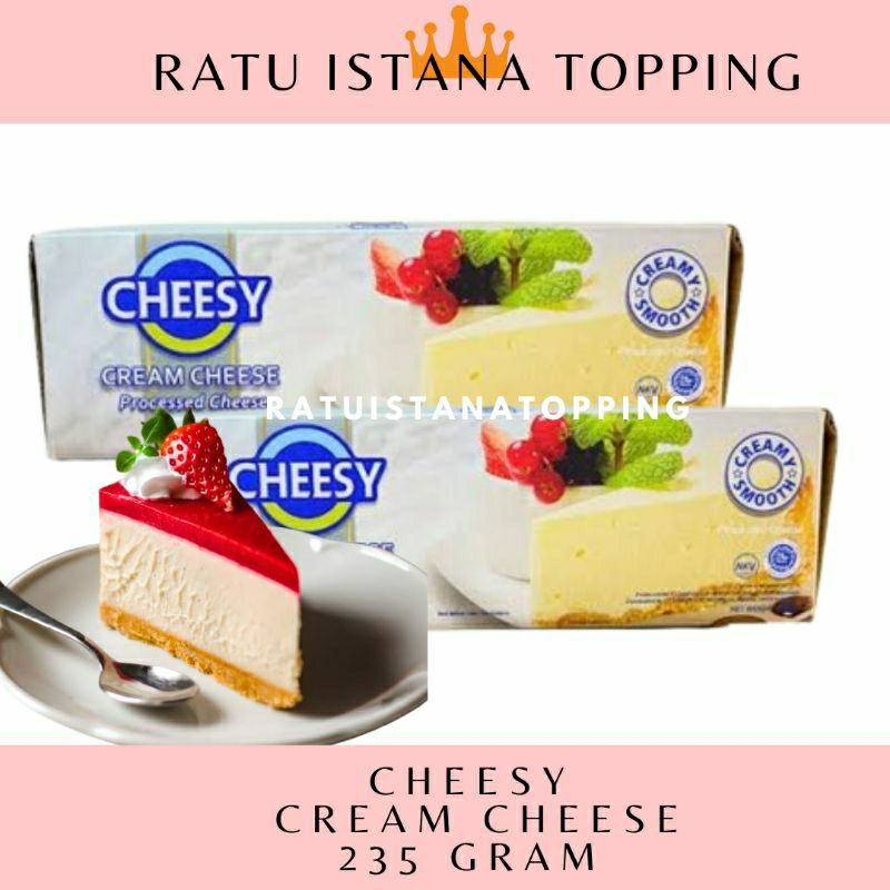 

CHEESY CREAM CHEESE 235 GRAM REPACK KRIMCIS KEJU CHEESE CAKE CREAMCHEESE