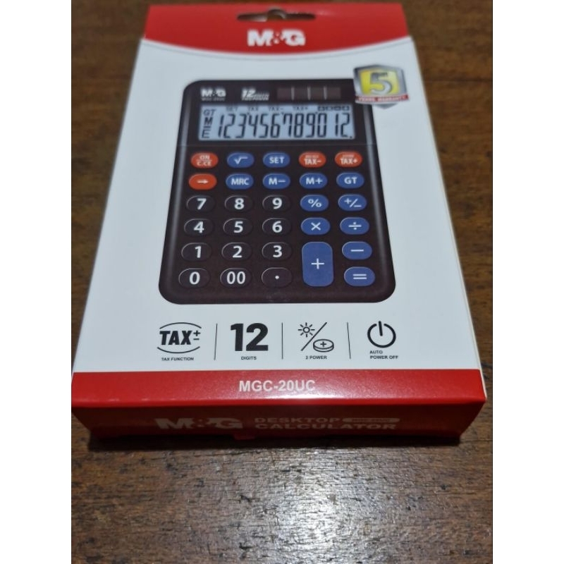 

PORTABLE CALCULATOR 12 DIGITS M&G ADG981J9/ ALAT HITUNG KALKULATOR