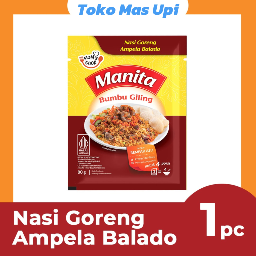 

MANITA Bumbu Giling Nasi Goreng Ampela Balado