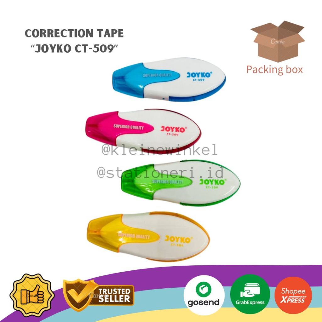 

Correction Tape JOYKO CT-509/ Tipex Kertas Roll Joyko [ 1 PCS ]