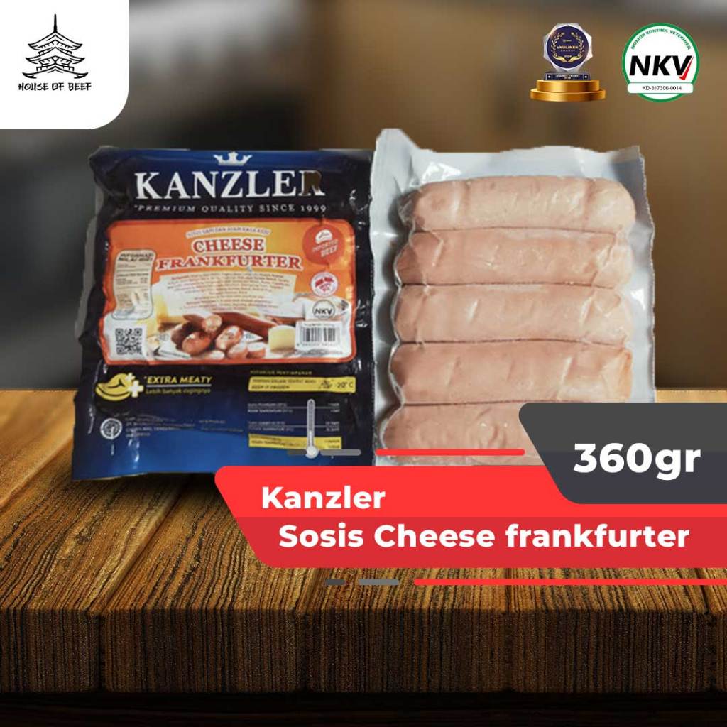 

Kanzler Sosis Cheese Frankfurter 360gr